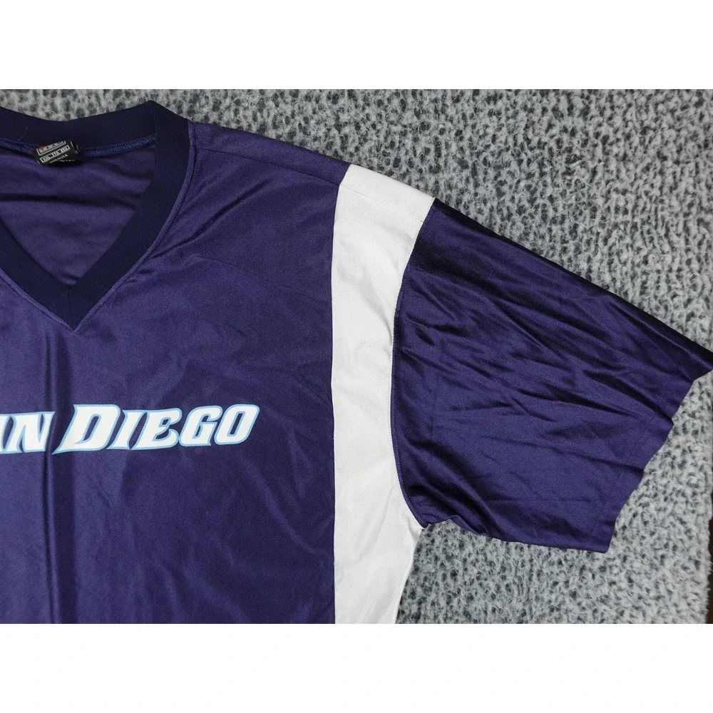 Nike Jersey Mens XXL Purple San Diego‎ Vintage 90s Made in USA V-Neck Graphic